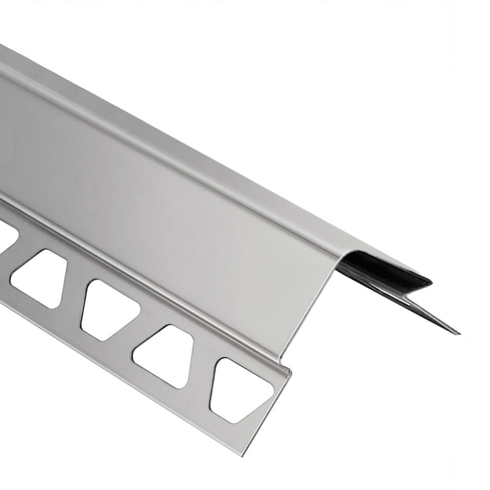 Schluter - ECK-E Profilé robustre de protection des angles extérieurs à 135° - acier inoxydable (V2) 1-15/32"x 8' 2-1/2" x 7/16" (11 mm)