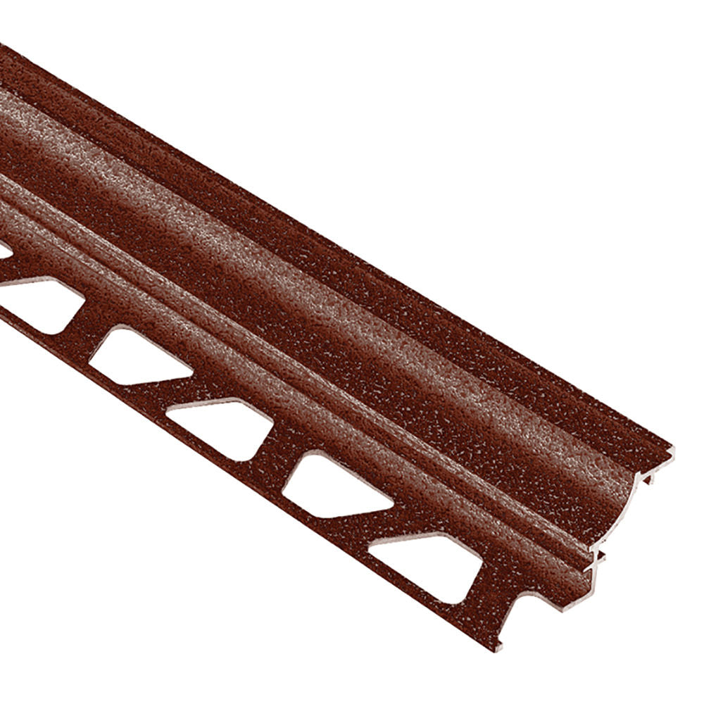Schluter - DILEX-AHK Profilé à gorge avec un radius de 3/8" (10 mm) - aluminium brun rustique 3/8" x 8' 2-1/2"