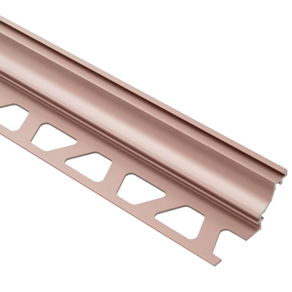 Schluter - DILEX-AHK Profilé à gorge avec un radius de 3/8" - aluminium anodisé cuivre mat 1/2" (12.5 mm) x 8' 2-1/2"