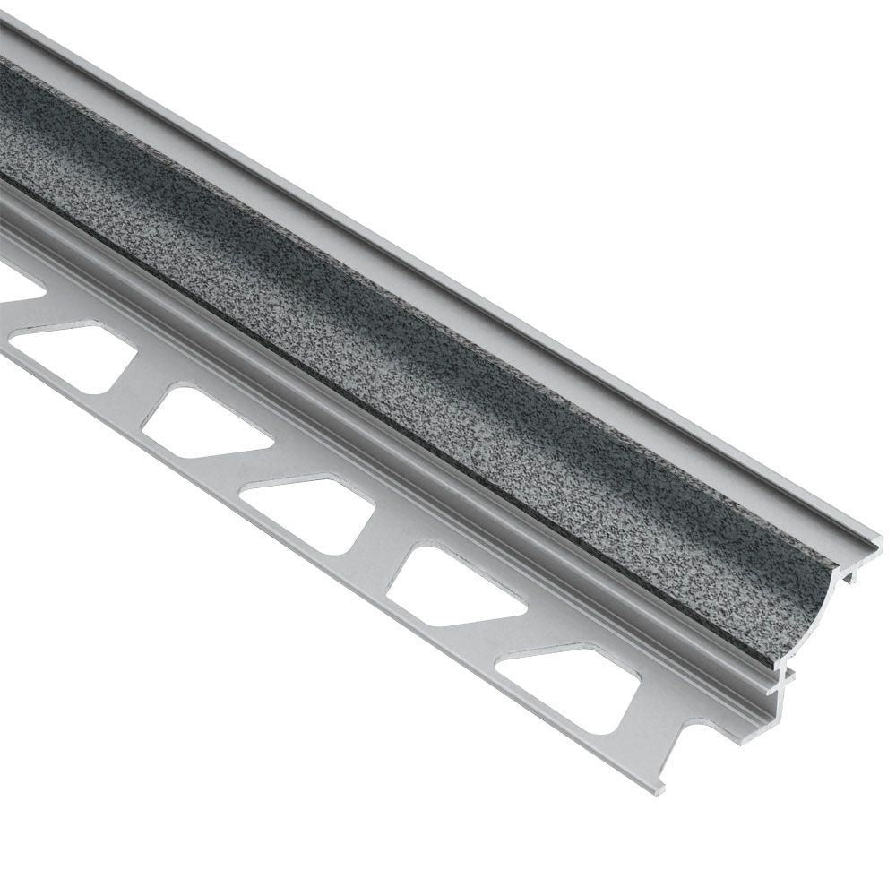 Schluter - DILEX-AHK Profilé à gorge avec un radius de 3/8" - aluminium étain 1/2" (12.5 mm) x 8' 2-1/2"