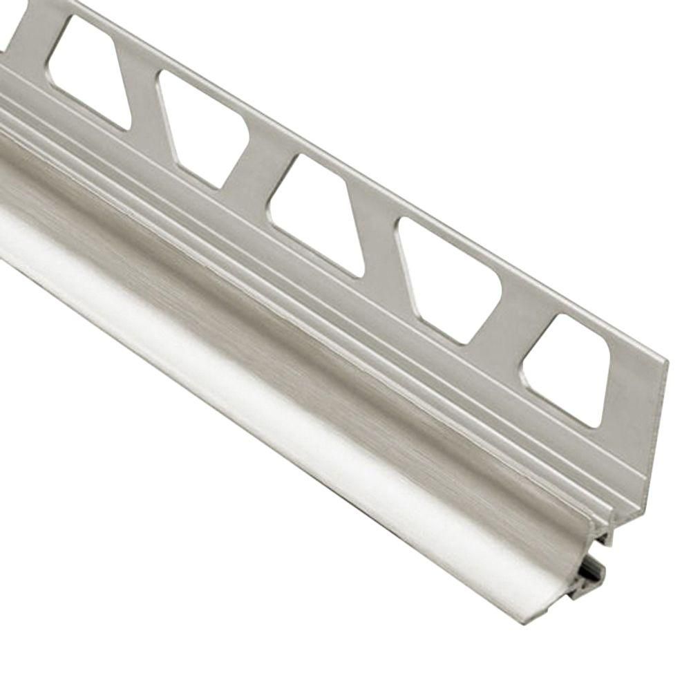 Schluter - DILEX-AHKA Profilé à gorge avec un radius de 3/8" (10 mm) - aluminium anodisé nikel brossé 3/8" x 8' 2-1/2"