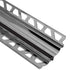 Schluter - DILEX-HKS Profilé à gorge avec un radius de 23/32" - acier inoxydable (V2) noir 3/8" x 11/32" x 8' 2-1/2"