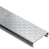 Schluter - DESIGNLINE Profil décoratif de bordure - acier inoxydable (V2) avec motifs à carreaux 1/4" (6 mm) x 8' 2-1/2"