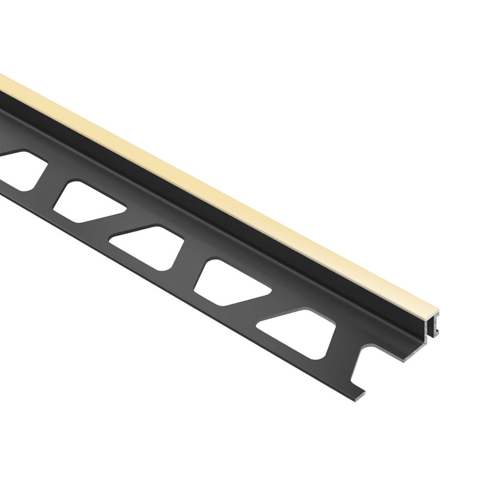 Schluter - DILEX-BWA Profilé de joint de mouvement de périmètre isolant le carrelage des structures - plastique PVC sable 1/4" (6 mm) x 8' 2-1/2"