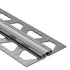 Schluter - DILEX-EKSB Profilé de joint de surface pour les revêtements de plancher plus minces - acier inoxydable (V2) avec joint de 1/4" (6 mm) gris classique 1/4" x 8' 2-1/2"