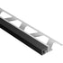 Schluter - DILEX-KSA Profilé pour joint de périmètre muni de ruban autoadhésif noir - aluminium 3/8" (10 mm) x 8' 2-1/2"