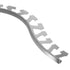 Schluter - JOLLY Profilé radius de bordure de mur/plancher - aluminium anodisé chrome brossé 3/8" (10 mm) x 8' 2-1/2"