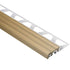 Schluter - TREP-S Profilé de nez de marche avec insert beige clair - aluminium et plastique PVC 1-1/32" x 4' 11" x 1/2" (12.5 mm)