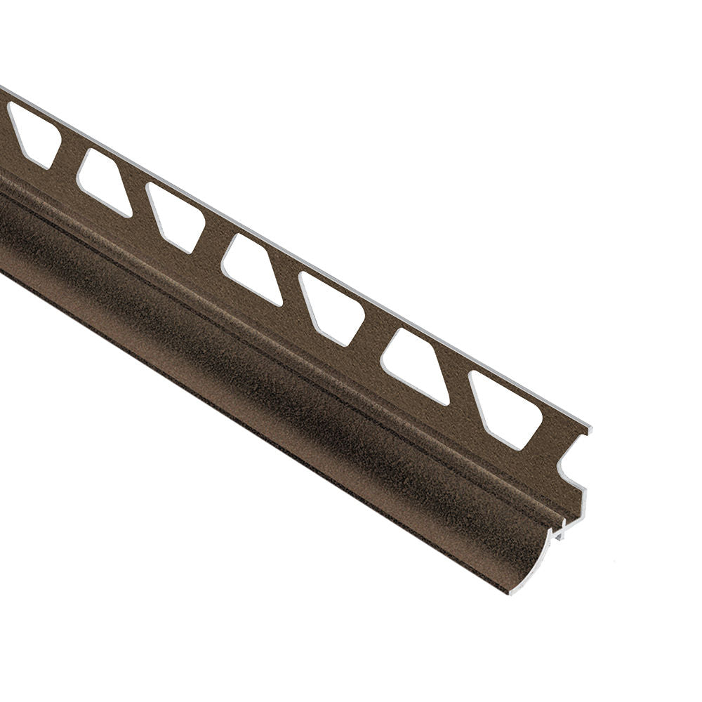 Schluter - DILEX-AHKA Profilé à gorge avec un radius de 3/8" (10 mm) - aluminium bronze 3/8" x 8' 2-1/2"