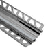 Schluter - DILEX-HKS Profilé à gorge avec un radius de 23/32" - acier inoxydable (V2) gris classique 5/16" x 9/32" x 8' 2-1/2"