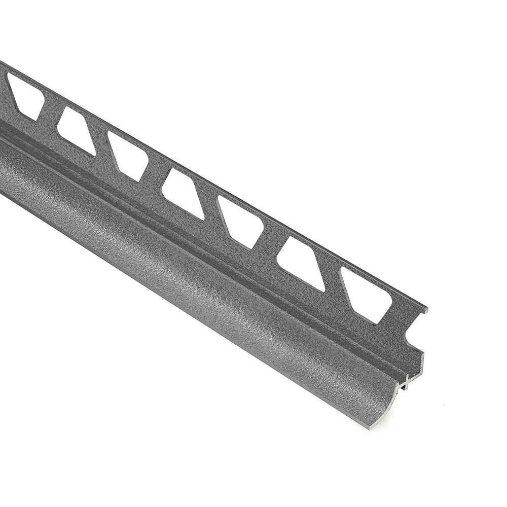 Schluter - DILEX-AHKA Profilé à gorge avec un radius de 3/8" - aluminium étain 1/2" (12.5 mm) x 8' 2-1/2"