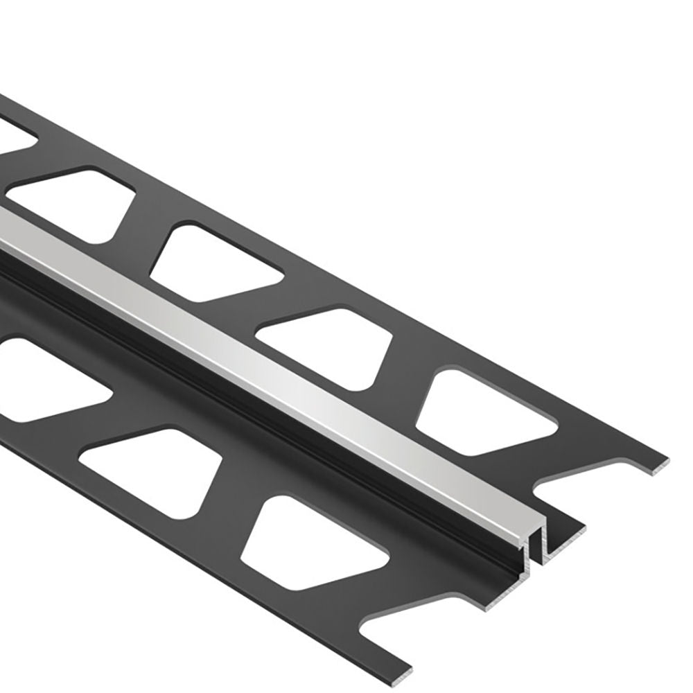 Schluter - DILEX-BWS Profilé pour joint de surface avec zone de mouvement de 3/16" - plastique PVC gris classique 11/32" (9 mm) x 8' 2-1/2"
