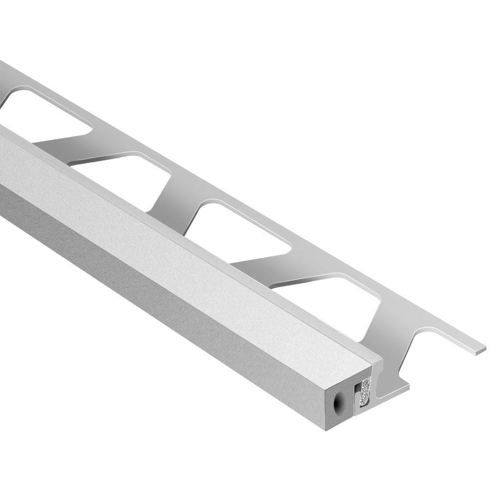 Schluter - DILEX-KSA Profilé pour joint de périmètre muni de ruban autoadhésif gris classique - aluminium 3/8" (10 mm) x 8' 2-1/2"
