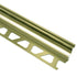 Schluter - DILEX-AHK Profilé à gorge avec un radius de 3/8" (10 mm) - aluminium anodisé laiton brossé 3/8" x 8' 2-1/2"