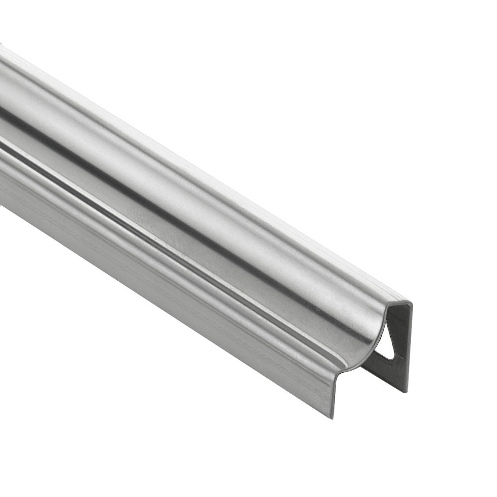 Schluter - DILEX-HKU Profilé à gorge avec ailette d'ancrage et 1-7/16" (36 mm) Radius - acier inoxydable (V2) 8' 2-1/2"