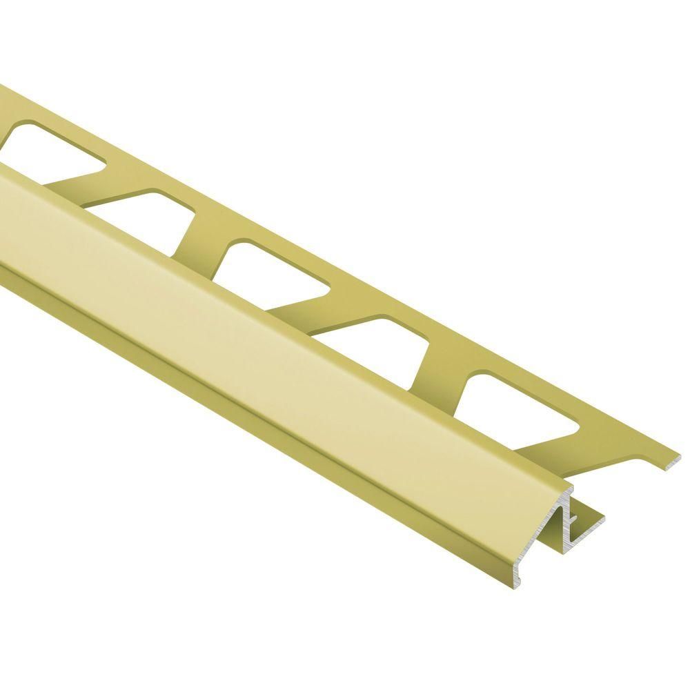 Schluter - RENO-U Profilé réducteur - aluminium anodisé laiton mat 5/16" (8 mm) x 8' 2-1/2"