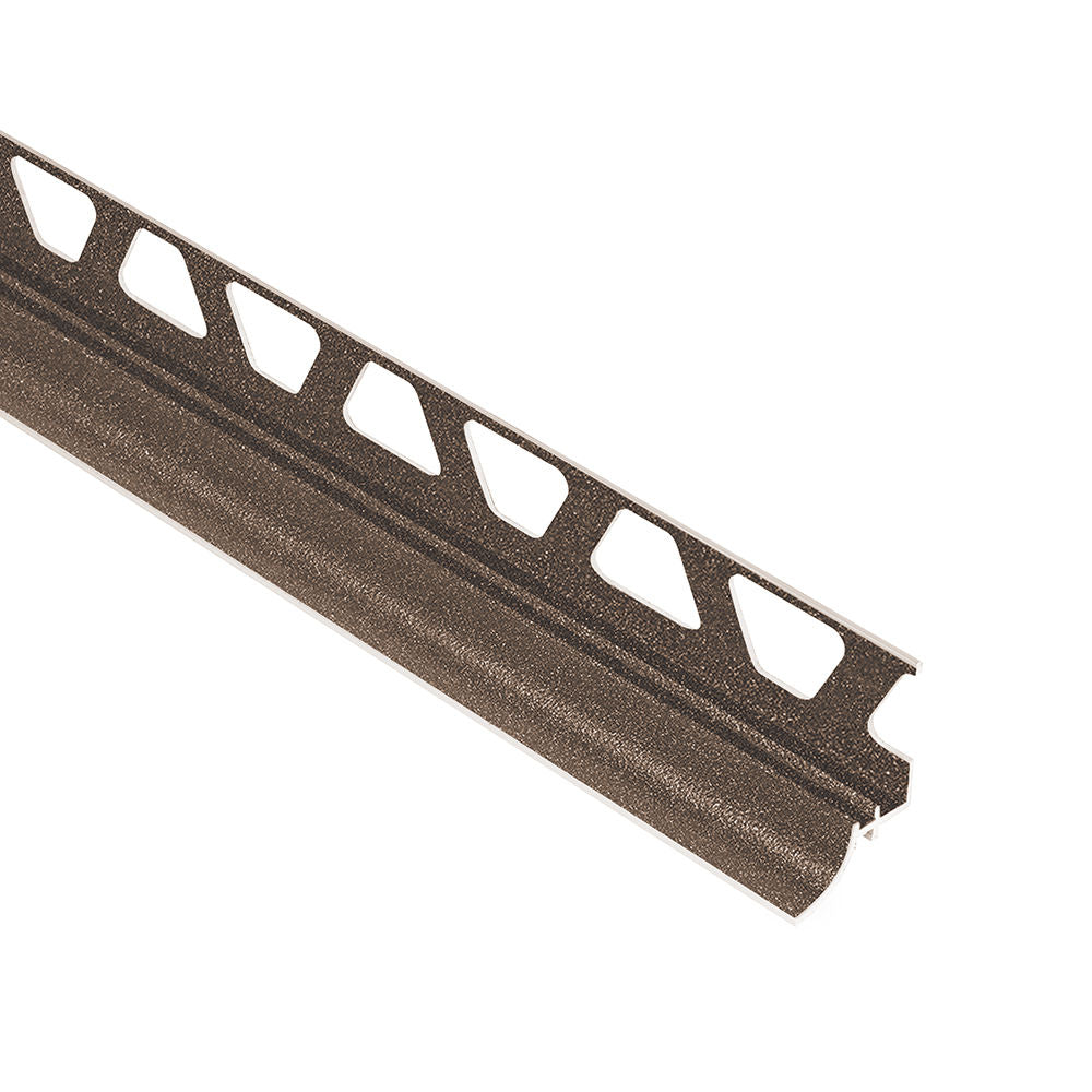 Schluter - DILEX-AHKA Profilé à gorge avec un radius de 3/8" (10 mm) - aluminium anthracite clair 3/8" x 8' 2-1/2"