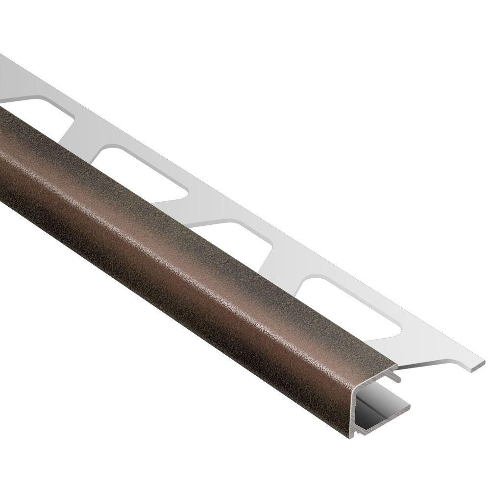 Schluter - QUADEC Profilé de bordure carré - aluminium bronze 5/16" (8 mm) x 8' 2-1/2"