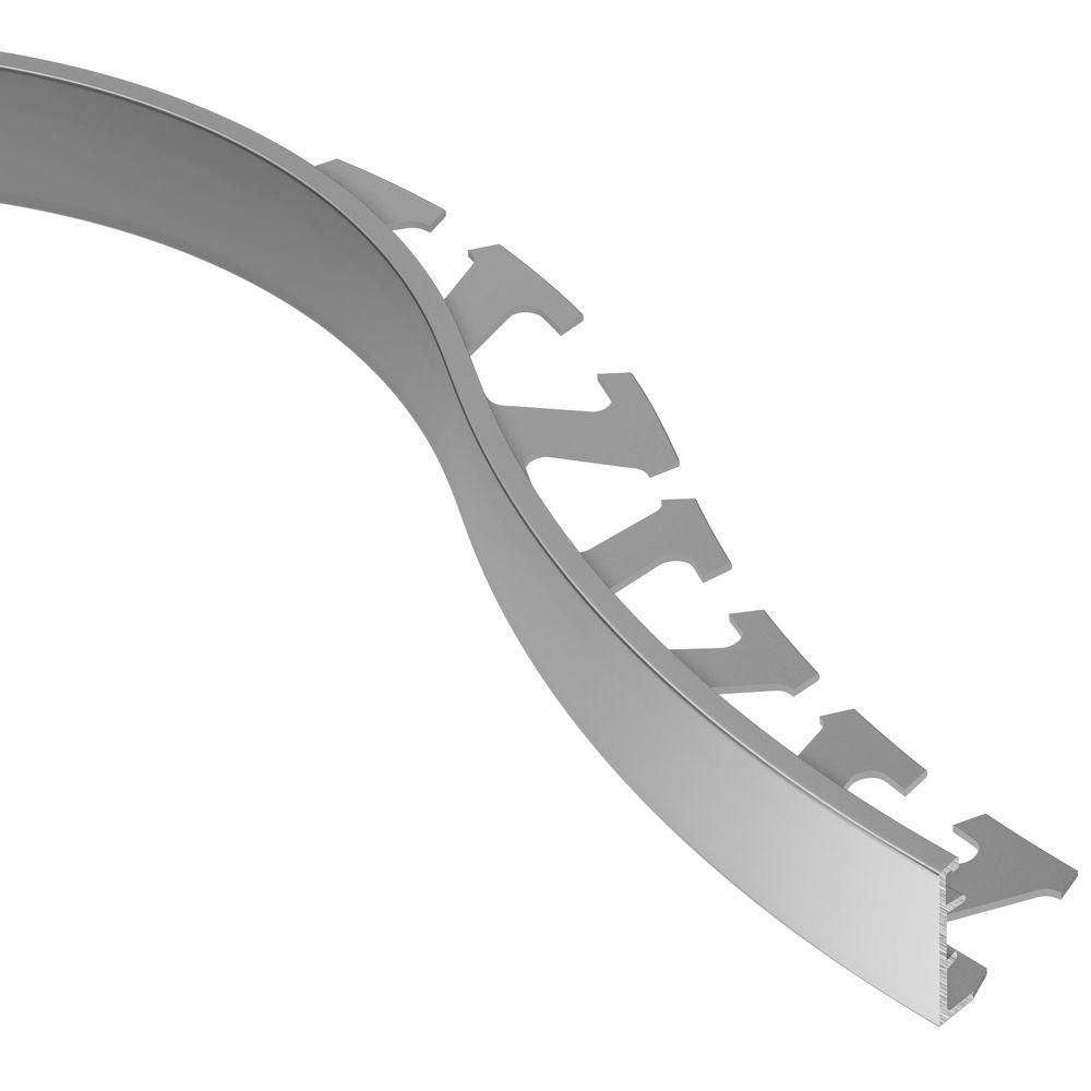 Schluter - SCHIENE Profilé radius de bordure pour plancher aluminium 7/8" (22.5 mm) x 8' 2-1/2"