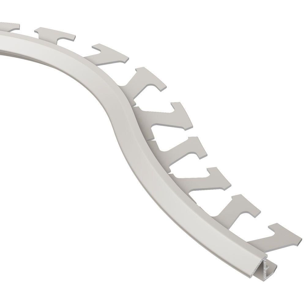 Schluter - RENO-TK Radius Profilé réducteur - aluminium anodisé nickel mat 3/8" (10 mm) x 8' 2-1/2"