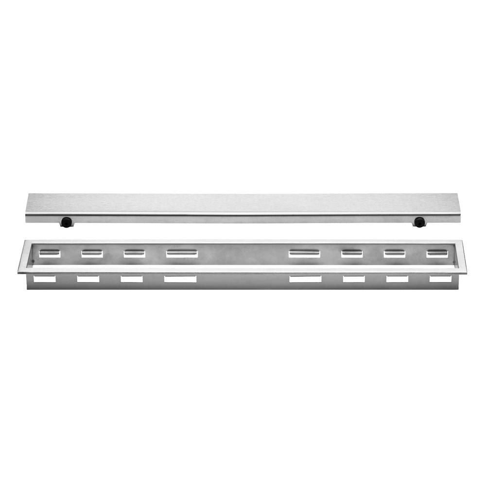 Schluter - KERDI-LINE Ensemble de grille fermée acier inoxydable brossé 1-1/8" x 48"