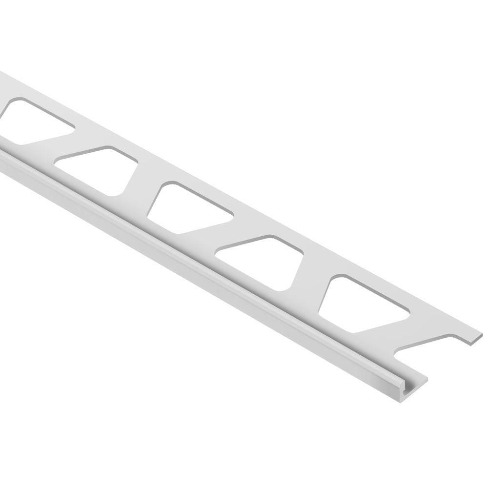 Schluter-SCHIENE Profilé de bordure de mur aluminium gris clair 3/16" (4.5 mm) x 8' 2-1/2"||A45HG