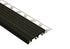Schluter - TREP-B Profilé pour nez de marche - aluminium avec un insert noir 2-1/8" x 1" (25 mm) x 4' 11"