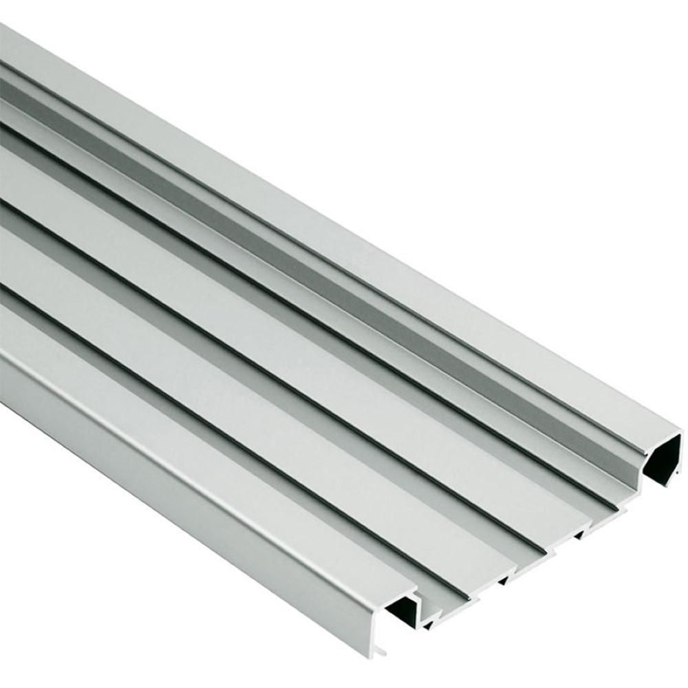 Schluter - QUADEC-FS Profilé à double rainures - aluminium anodisé mat 5/16" (8 mm) x 8' 2-1/2"