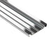 Schluter - QUADEC-FS Profilé à double rainures - aluminium anodisé chrome poli 5/16" (8 mm) x 8' 2-1/2"