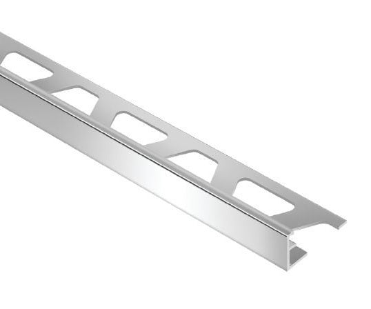 Schluter - SCHIENE Moulure de bordure pour plancher Aluminium Chrome poli 3/8" (10 mm) x 10'