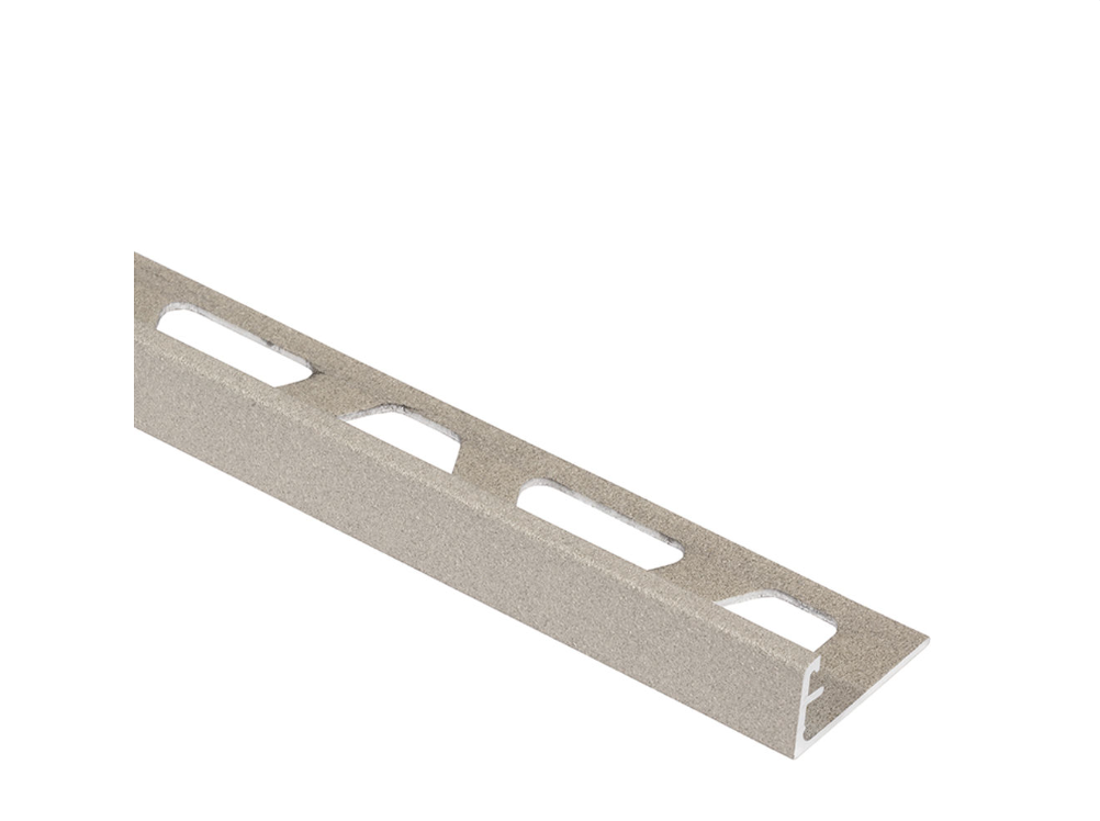 Schluter - 3/8" (10 mm) x 8' 2-1/2" - SCHIENE Profilé de bordure de mur aluminium crème ||A100TSC