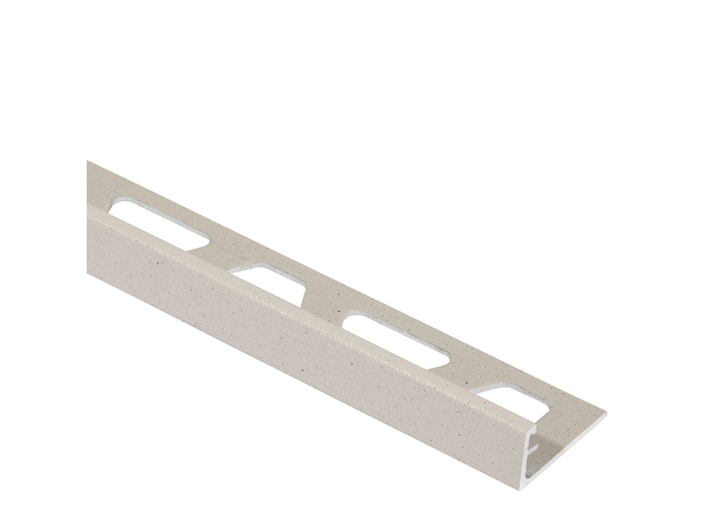 Schluter - 3/8" (10 mm) x 8' 2-1/2" - SCHIENE Profilé de bordure de mur aluminium ivoire ||A100TSI
