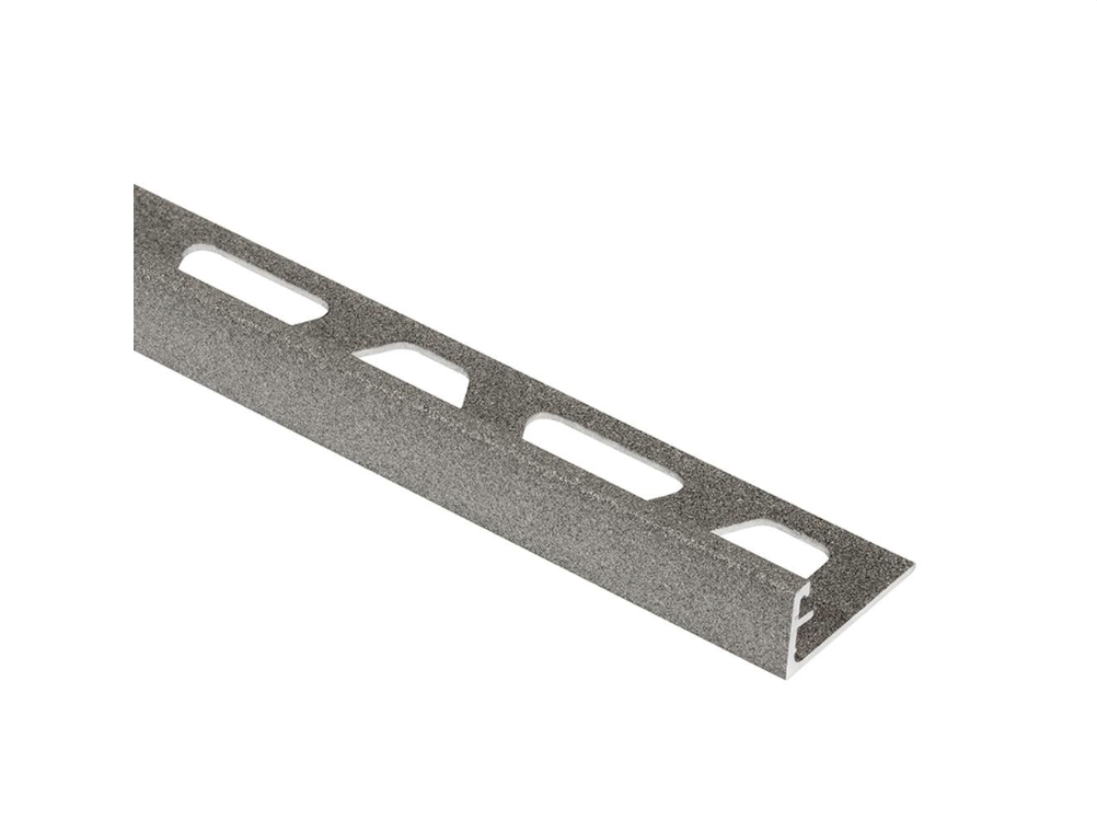 Schluter - 3/8" (10 mm) x 8' 2-1/2" - SCHIENE Profilé de bordure de mur aluminium gris pierre ||A100TSSG