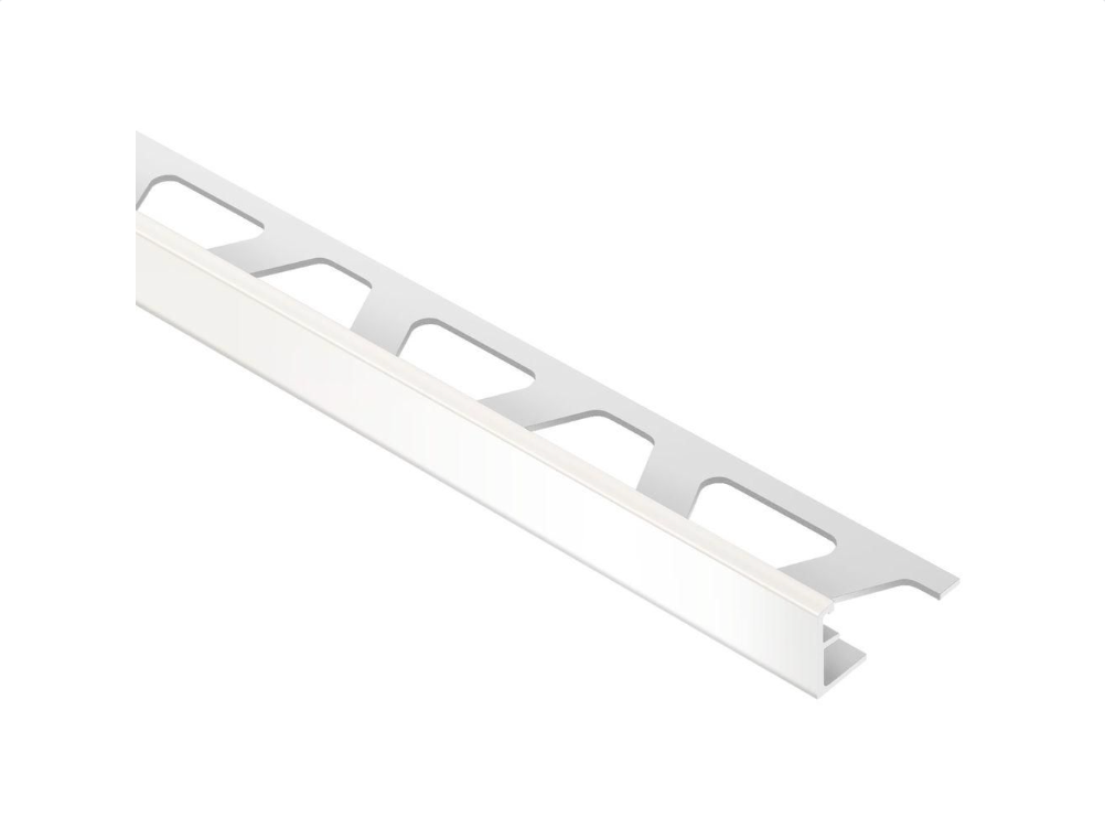 Schluter - 3/8" (10 mm) x 8' 2-1/2" - SCHIENE Profilé de bordure de mur aluminium blanc ||A100W