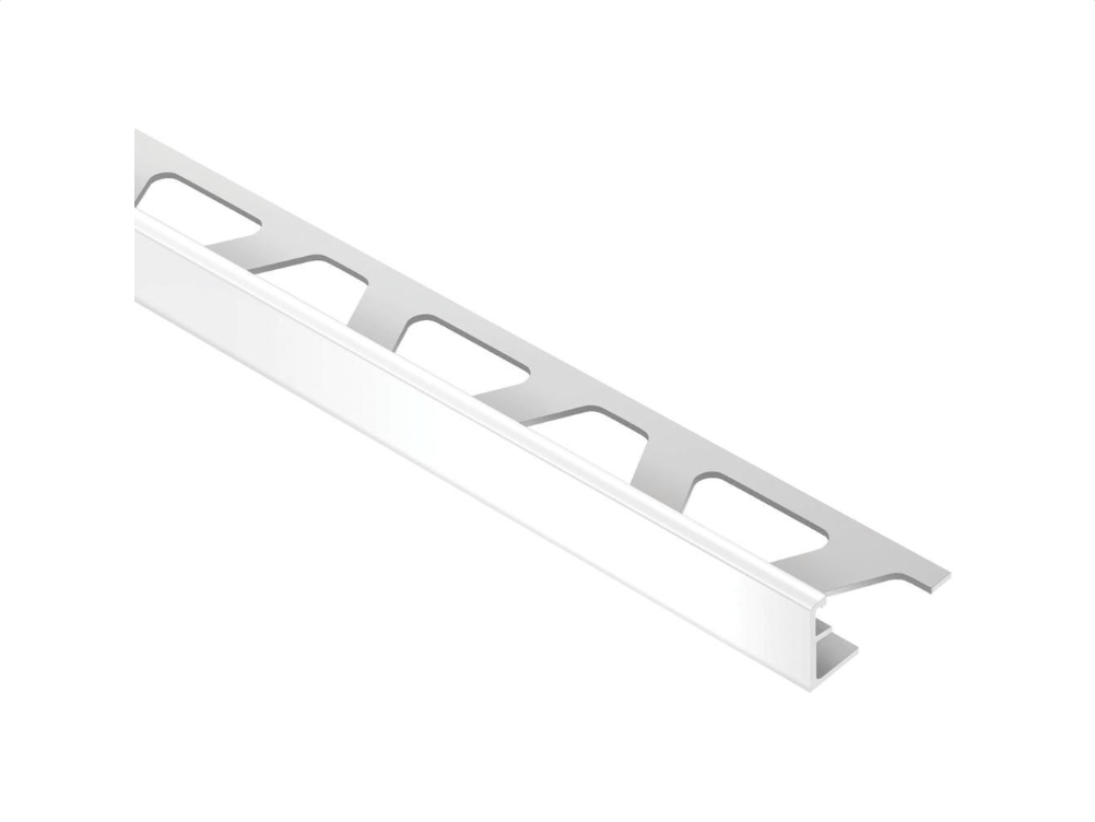 Schluter - 7/16" (11 mm) x 8' 2-1/2" - SCHIENE Profilé de bordure de mur aluminium blanc éclatant ||A110BW