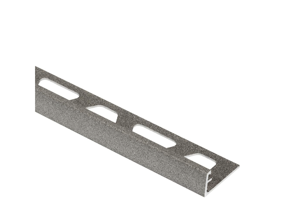 Schluter - 1/2" (12.5 mm) x 8' 2-1/2" - SCHIENE Profilé de bordure de mur aluminium gris pierre ||A125TSSG