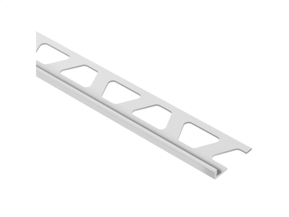 Schluter - 1/8" (3 mm) x 8' 2-1/2" - SCHIENE Profilé de bordure de mur aluminium gris clair ||A30HG