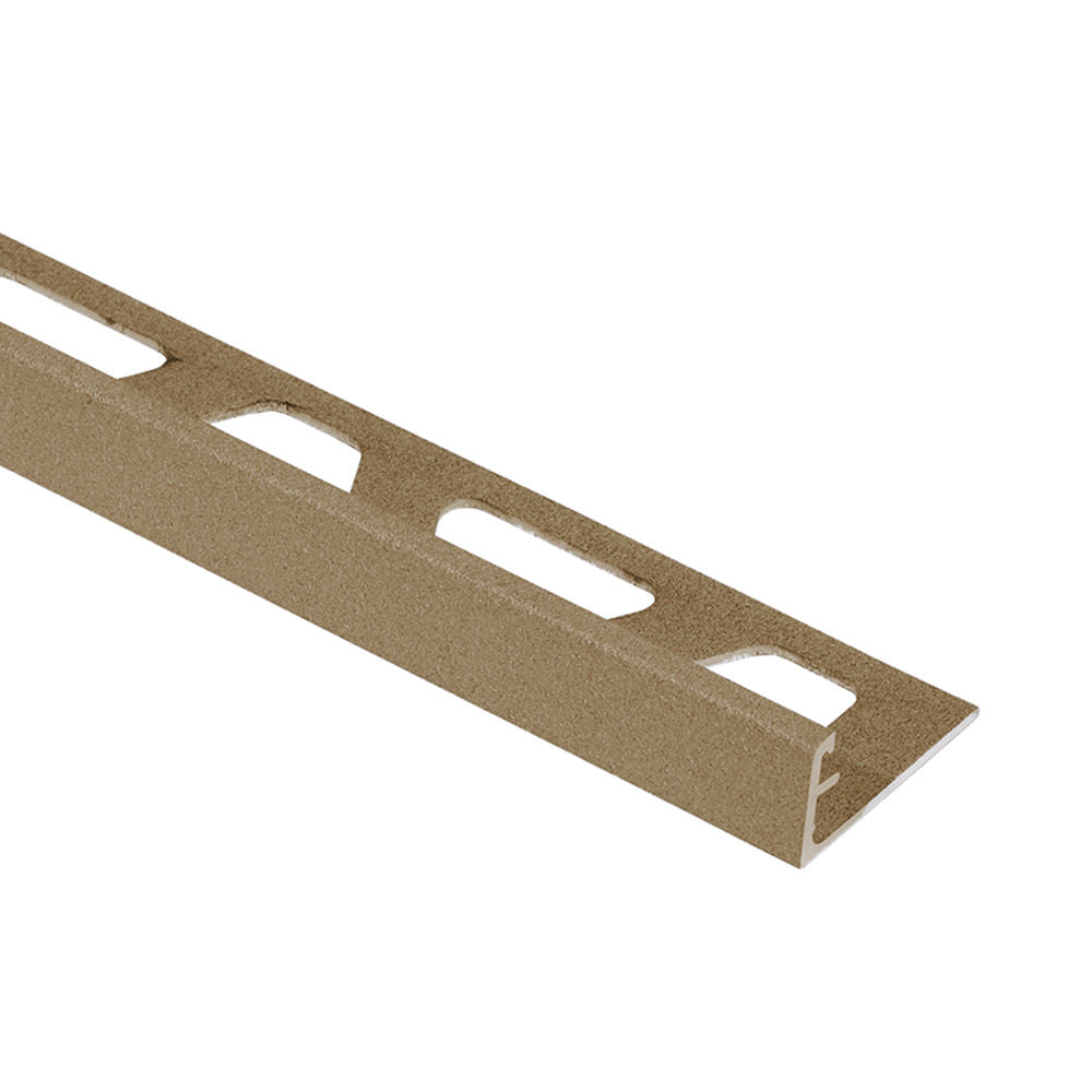 Schluter - SCHIENE Profilé de bordure de mur aluminium beige 5/16" (8 mm) x 8' 2-1/2"
