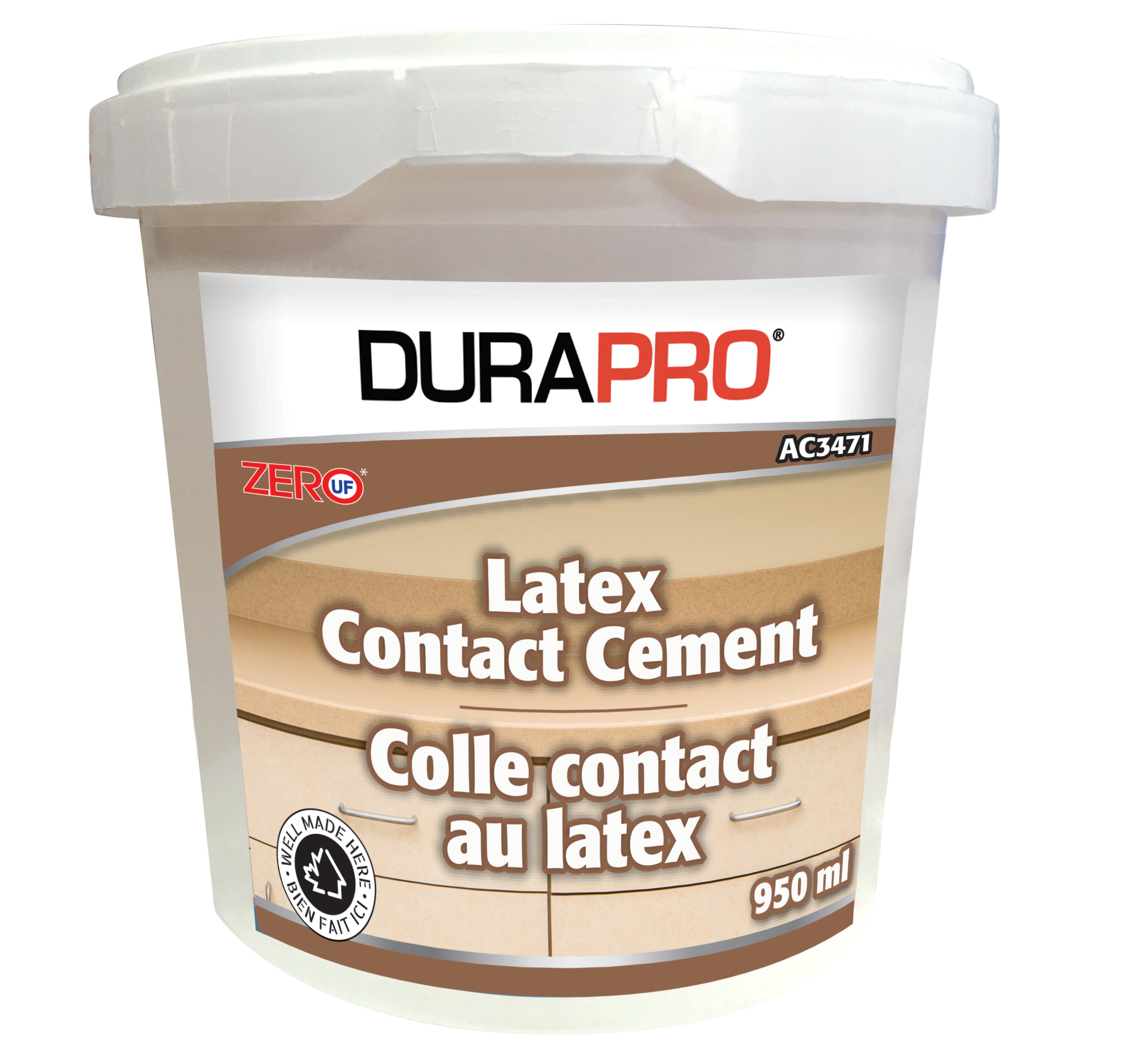 Dural - Colle contact au latex DuraPro blanche 950 ml