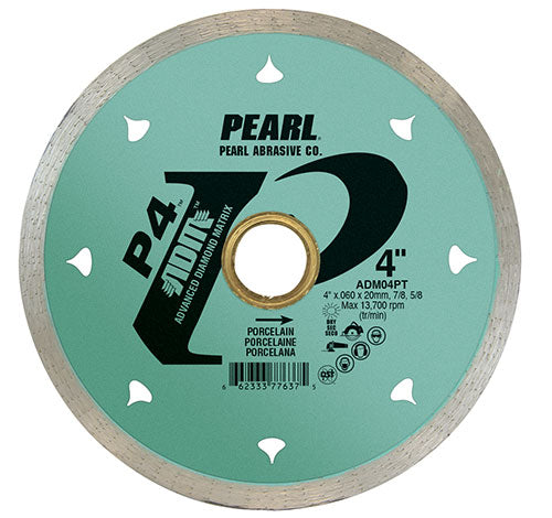 Pearl Abrasive - P4 Reactor Porcelain Lames 14" x 0.080 x 1". 5/8"