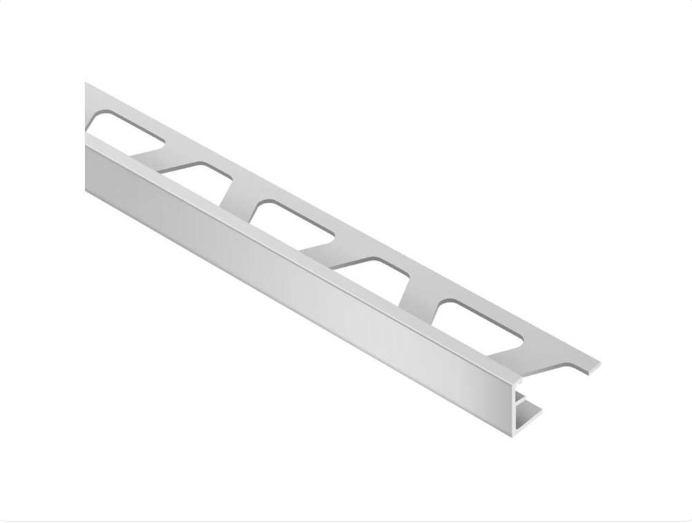 Schluter - 1/4" (6 mm) x 8' 2-1/2" - SCHIENE Profilé de bordure pour mur/plancher aluminium anodisé mat ||AE60