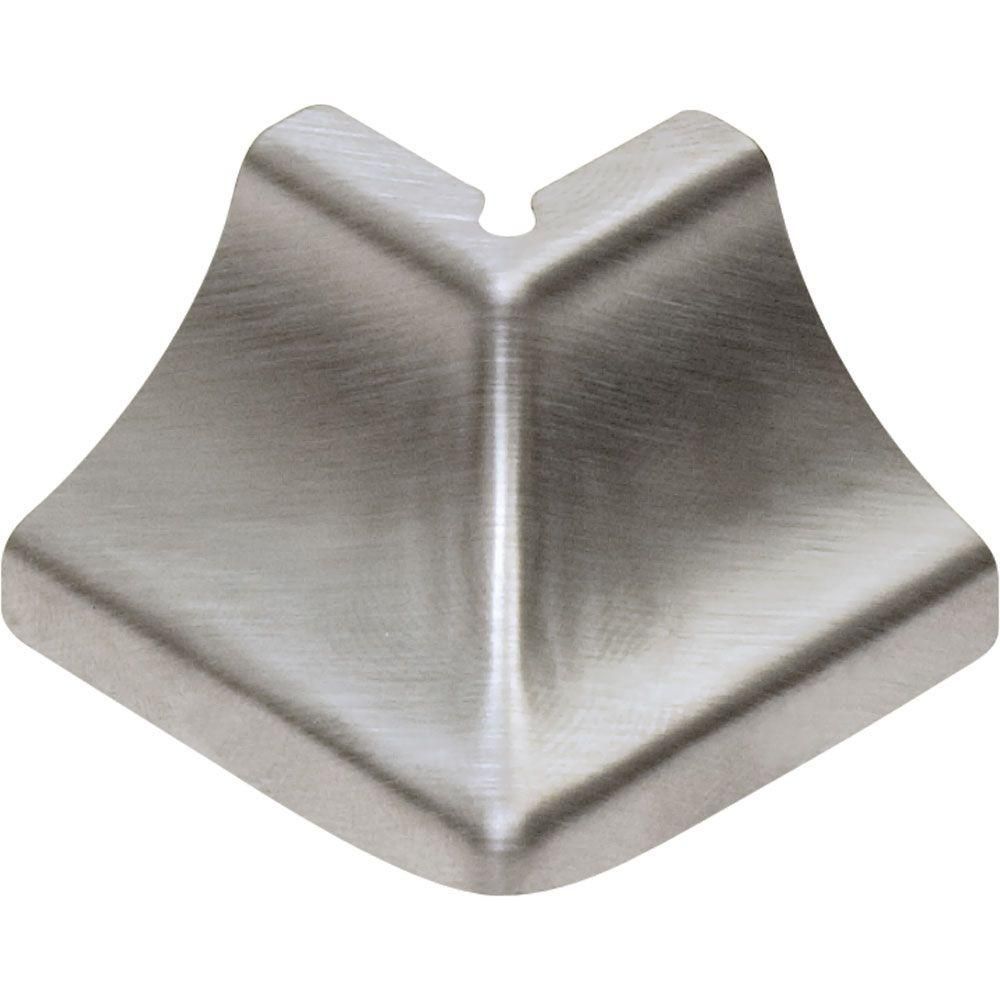 Schluter - DILEX-EHK Coin extérieur 90° 2-directions avec un radius de 23/32" (18.5 mm) - acier inoxydable (V2)