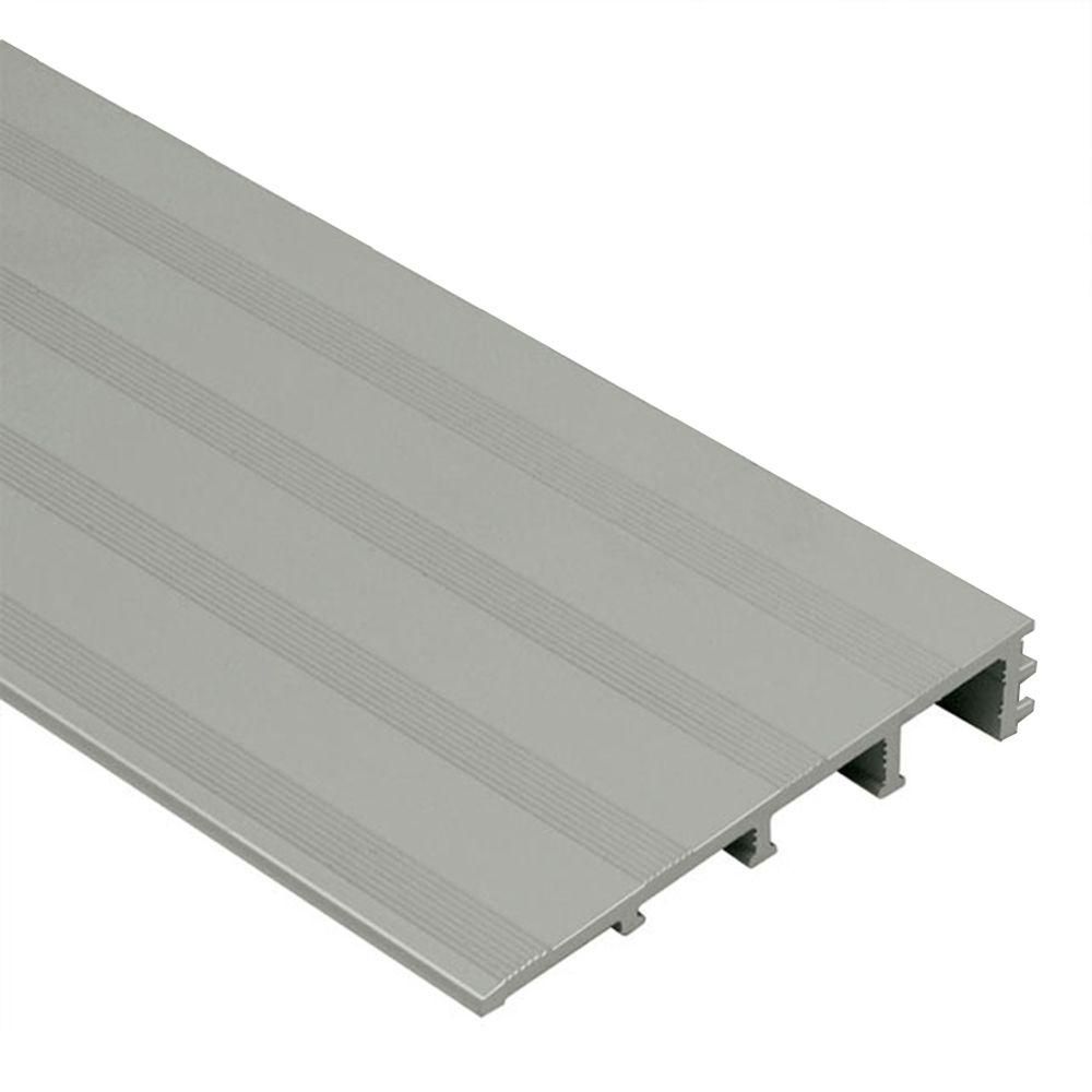 Schluter - RENO-RAMP-K Profilé réducteur large sans ancrage - aluminium anodisé mat 2-1/2" x 8' 2-1/2" x 1/2" (12.5 mm)