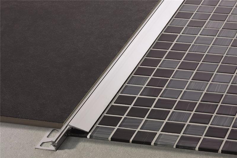 Schluter - RENO-V Profilé réducteur - aluminium anodizé mat 1-3/16" x 8' 2-1/2" x 1/2" (12.5 mm) ||AEVT125B30