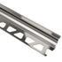 Schluter - DILEX-AHK Profilé à gorge avec un radius de 3/8" (10 mm) - aluminium anodizé nickel poli 3/8" x 8' 2-1/2"