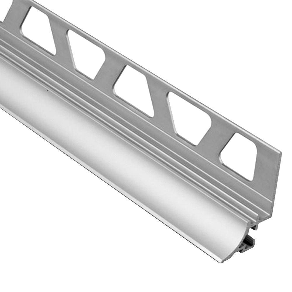 Schluter - DILEX-AHKA Profilé à gorge avec un radius de 3/8" - aluminium anodisé mat 1/2" (12.5 mm) x 8' 2-1/2"
