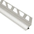Schluter - DILEX-AHKA Profilé à gorge avec un radius de 3/8" - aluminium anodisé nickel mat 1/2" (12.5 mm) x 8' 2-1/2"