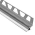 Schluter - DILEX-AHKA Profilé à gorge avec un radius de 3/8" - aluminium anodisé chrome brossé 5/16" (8 mm) x 8' 2-1/2"