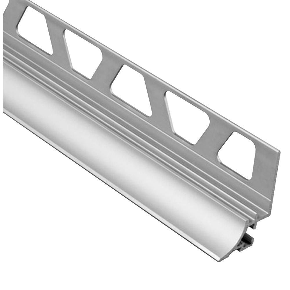 Schluter - DILEX-AHKA Profilé à gorge avec un radius de 3/8" - aluminium anodisé mat 5/16" (8 mm) x 8' 2-1/2"