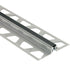 Schluter - DILEX-AKWS Profilé de joint de surface avec zone de mouvement de PVC 1/4" - aluminium noir 7/16" (11 mm) x 8' 2-1/2"